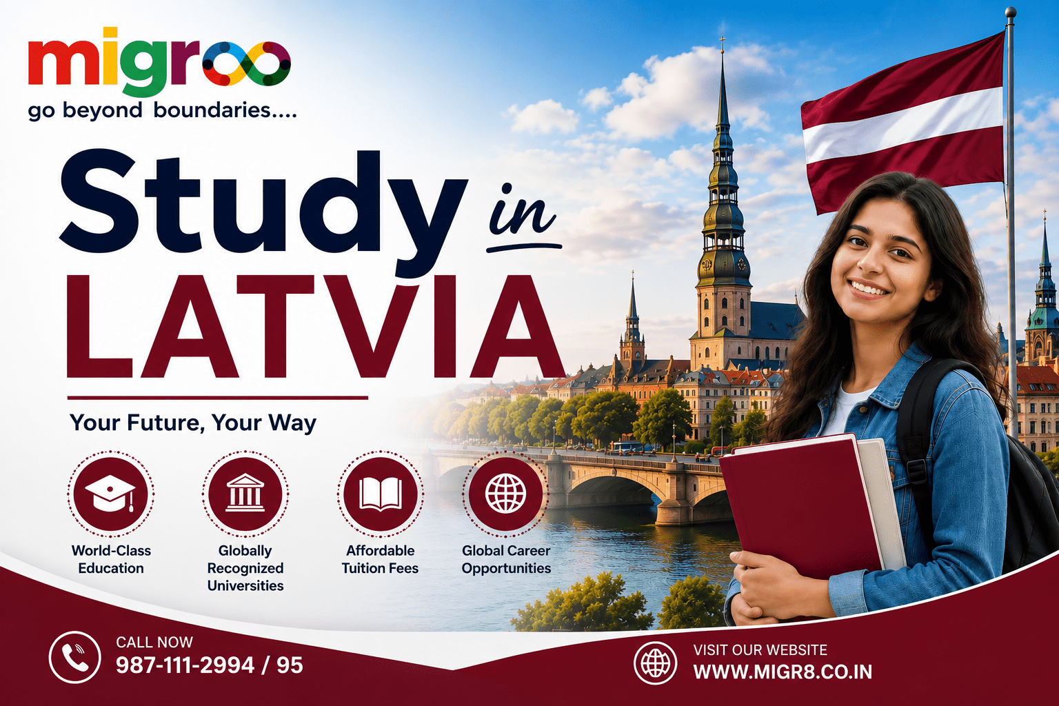 Study in Latvia for indian student