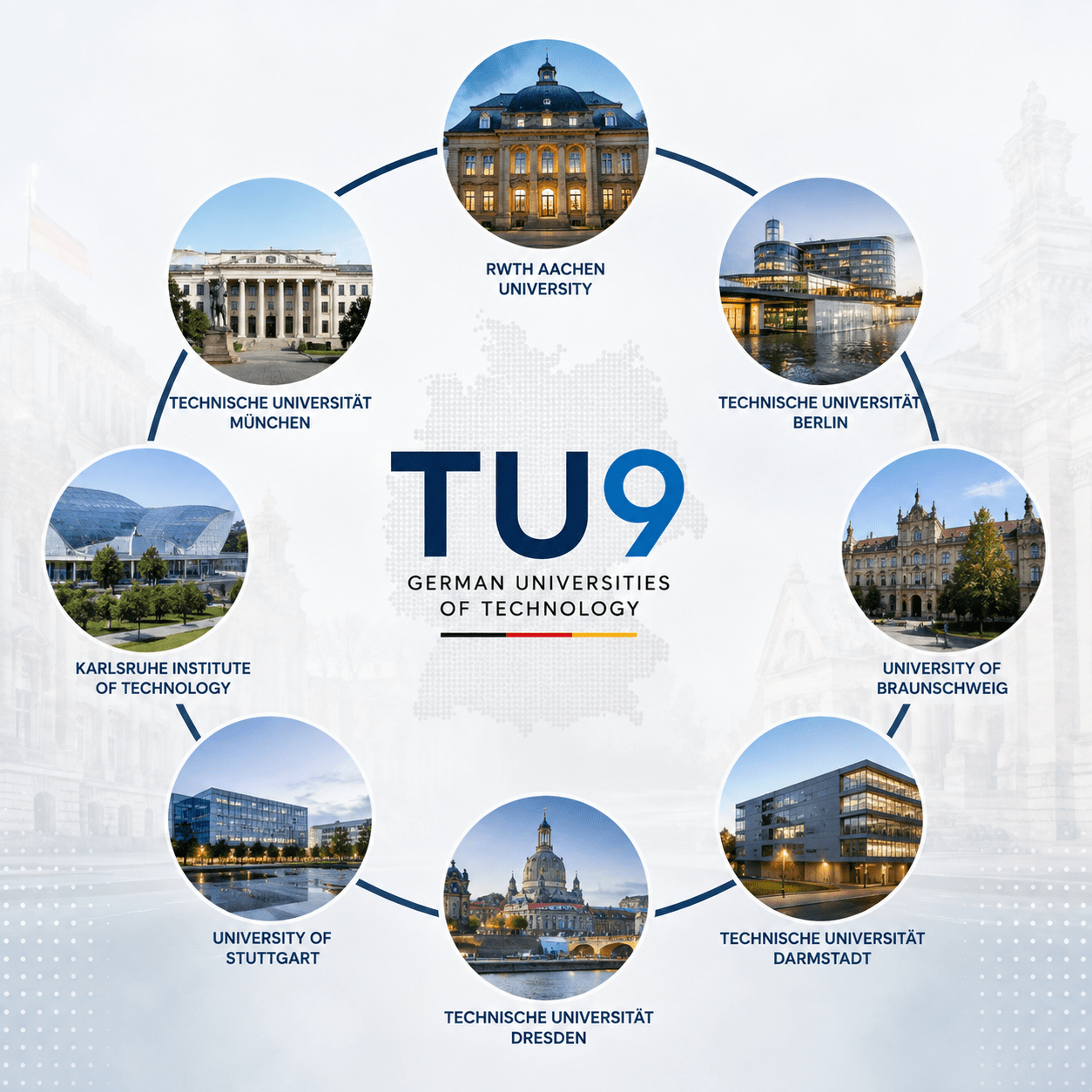 TU9 Universities in Germany for Engineering and Research